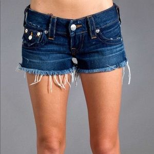 True religion jean shorts size 28